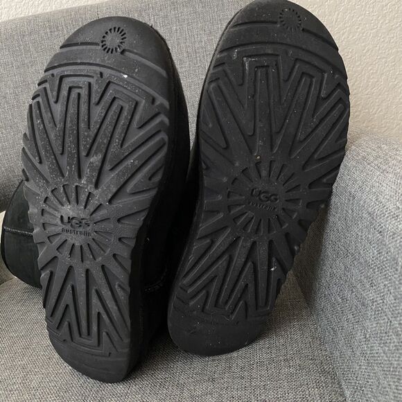 Ugg Australia 5815 Sheepskin Classic Tall Black Womens Boots Size 7 SB09 - Picture 5 of 7